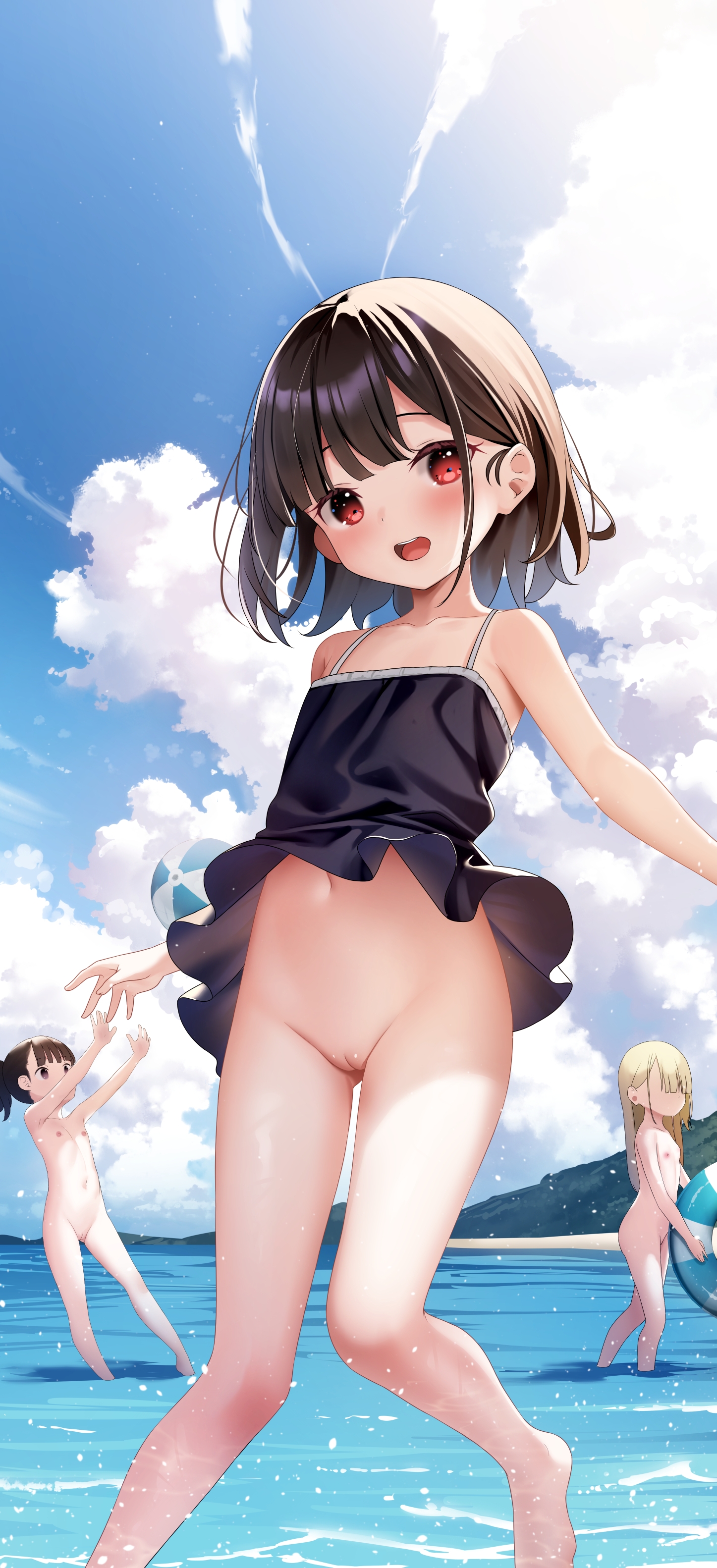 Yan Nicknikg Dress Loli Naked Nipples Nopan Pussy Skirt Lift Summer